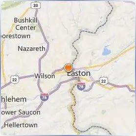Lafayette College Location Map Lafayette College Location Map